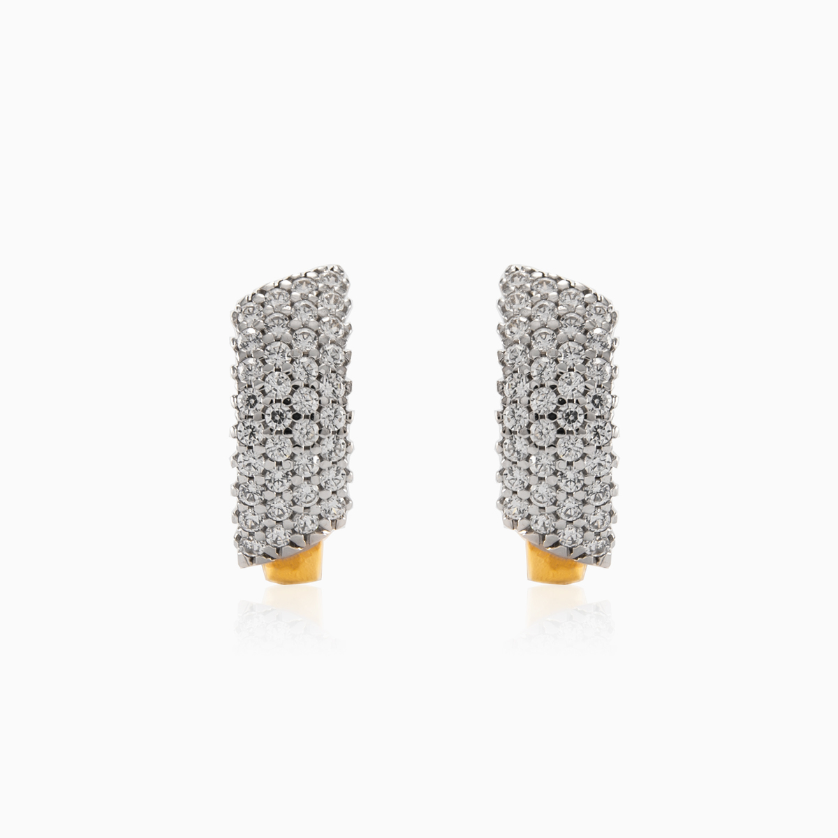 Náušnice s bílými krystaly MC dámské Náušnice Lustrous N.1