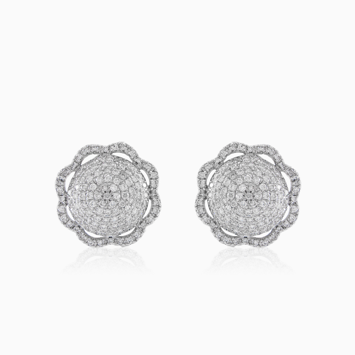 Boucles d'oreilles à fleurs étincelantes femme Boucles d'oreilles Brillantino N.1