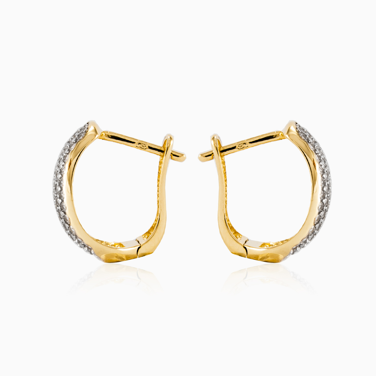 Boucles d'oreilles câlines à cinq lignes femme Boucles d'oreilles Lustrous N.3