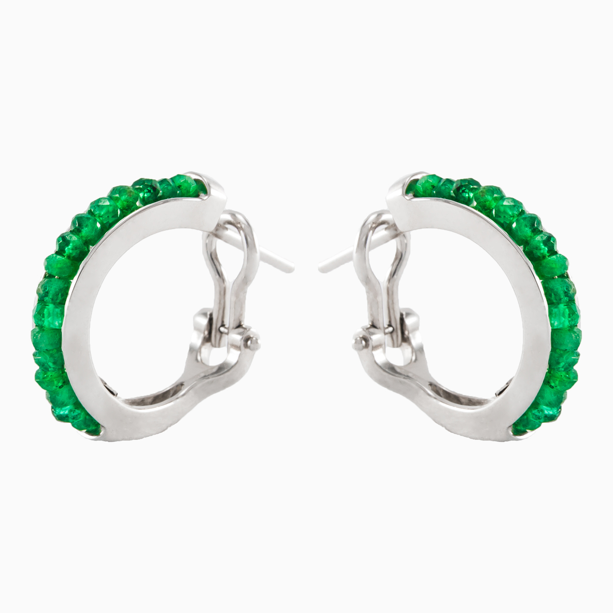 Boucles d'oreilles Zancan avec émeraudes	 femme Boucles d'oreilles Zancan N.3