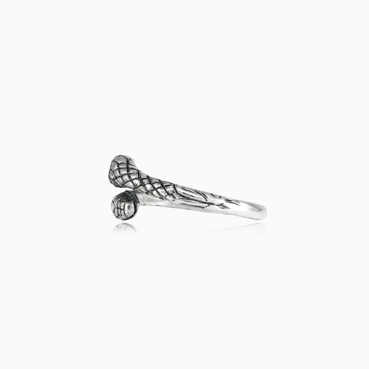 Stříbrný prsten se dvěma hady unisex Prsteny Animale N.2