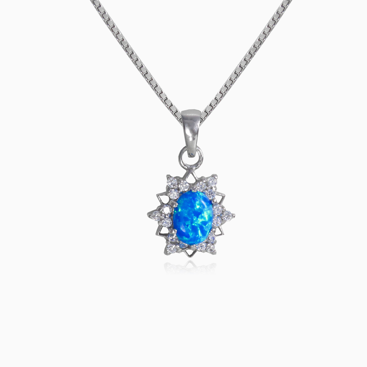Star blue opal pendant woman Pendants Halo N.1