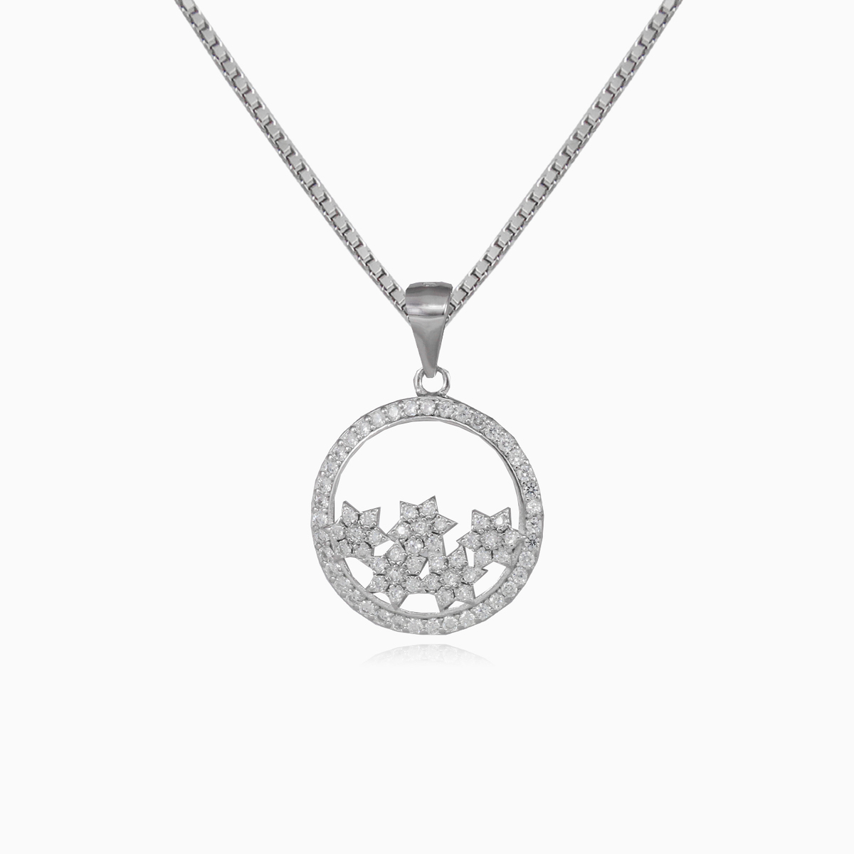 Sterne in einem Kreisanhänger Frauen Anhänger Shine bright N.1