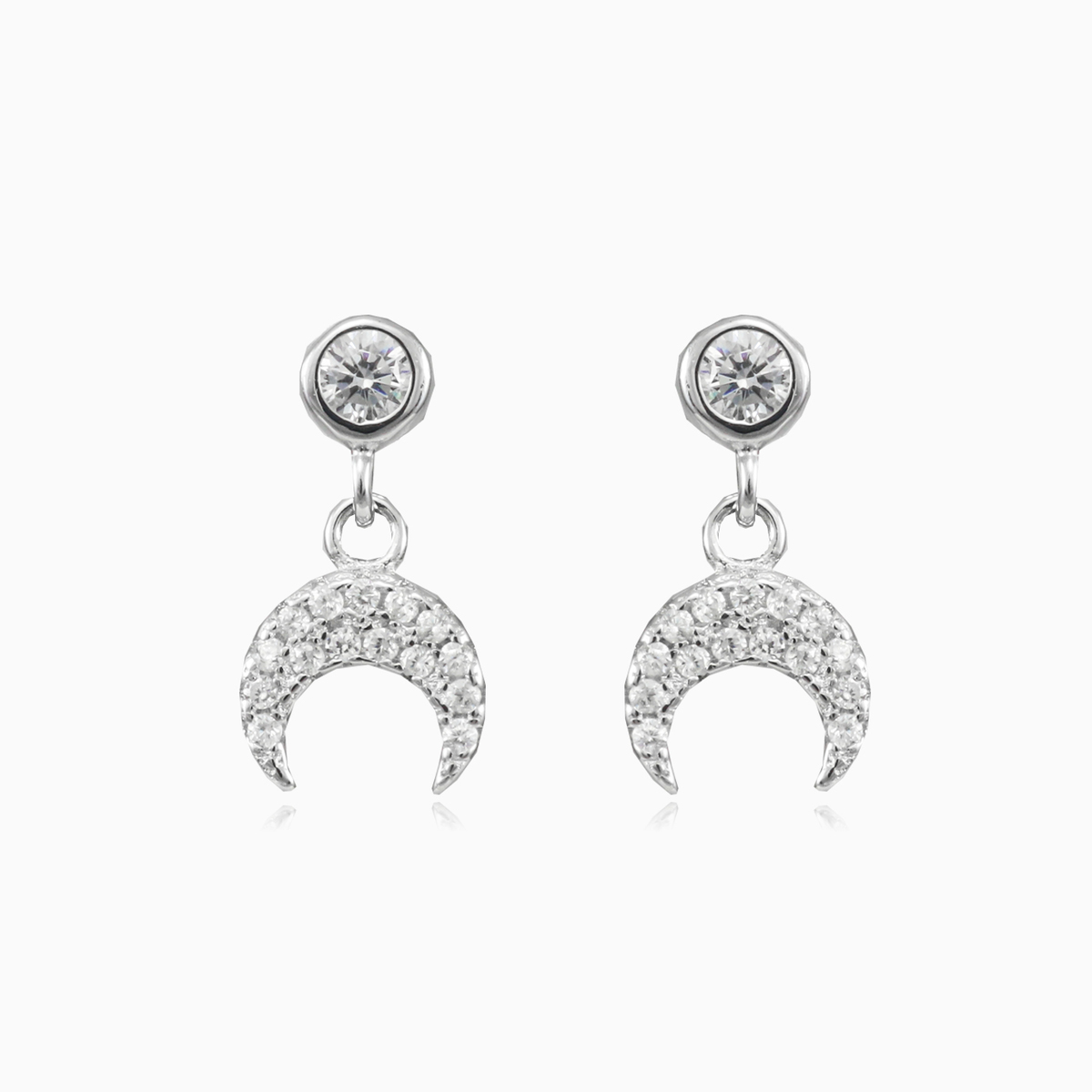 Ohrringe mit baumelndem Mond Frauen Ohrringe Shine bright N.1