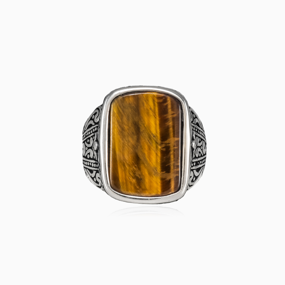 Bague œil de tigre Bel	 unisex Bagues Palmyra N.1