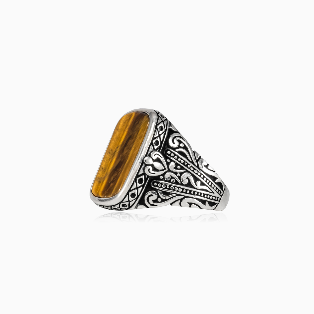 Bague œil de tigre Bel	 unisex Bagues Palmyra N.2