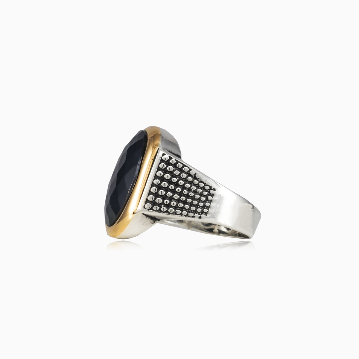 Briolette-Punktring Männer Ringe Detallado N.2