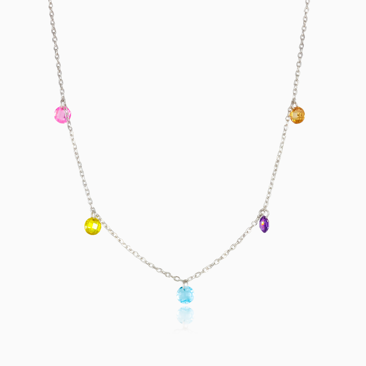 Collar colgante de mosaico de plata mujer Collares Mosaico N.1