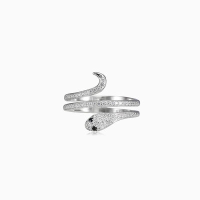 Doppelter unendlicher Schlangenring Frauen Ringe Animale