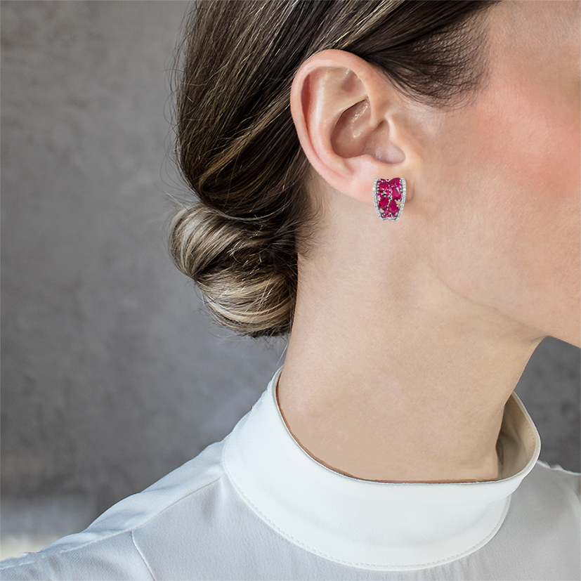 Ruby paradise earrings woman Earrings Brillantino N.3