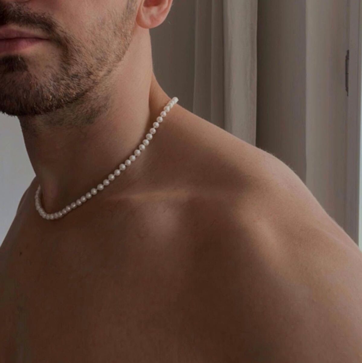 Pearl necklace unisex Necklaces Lustrous N.3