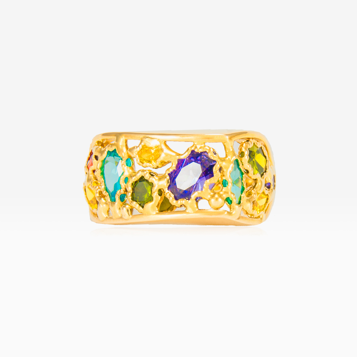 Anillo barroco de mosaico	 mujer Anillos Mosaico N.1
