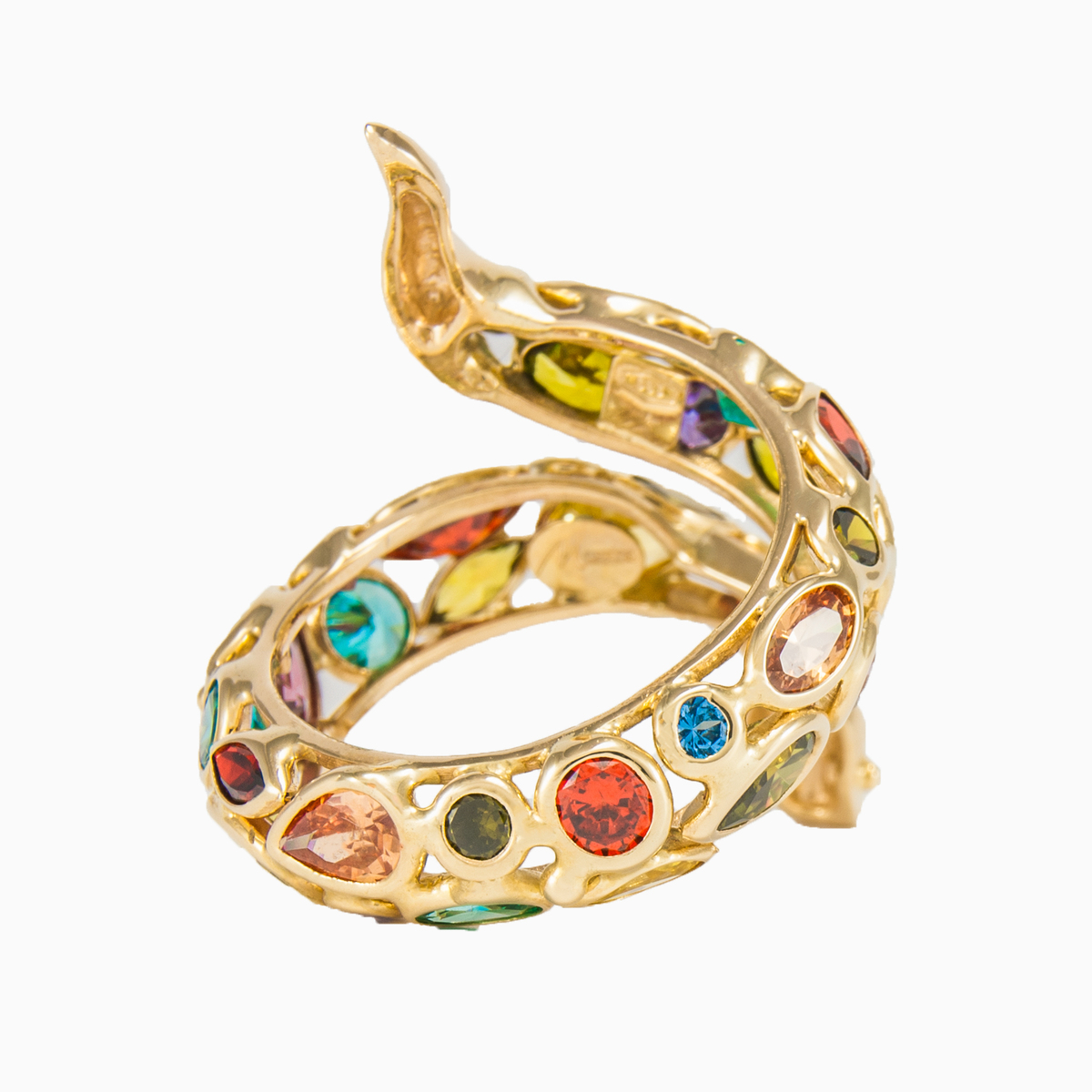 Bague Mosaïco serpent jaune femme Bagues Mosaico N.5